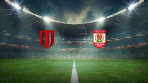 Textured,Soccer,Game,Field,With,Neon,Fog, ,Center,,Midfield.